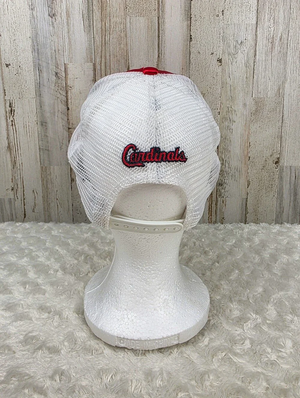 New Era St. Louis Cardinals Red Satin Snapback Cap with White Logo OSFA